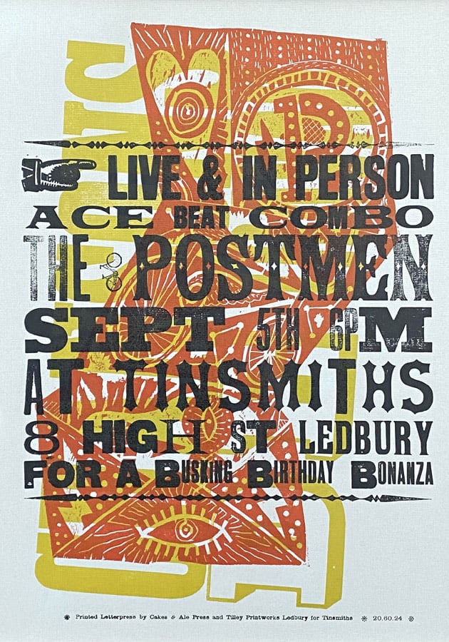 The Postmen Letterpress Poster - Jonny Hannah - Image 4