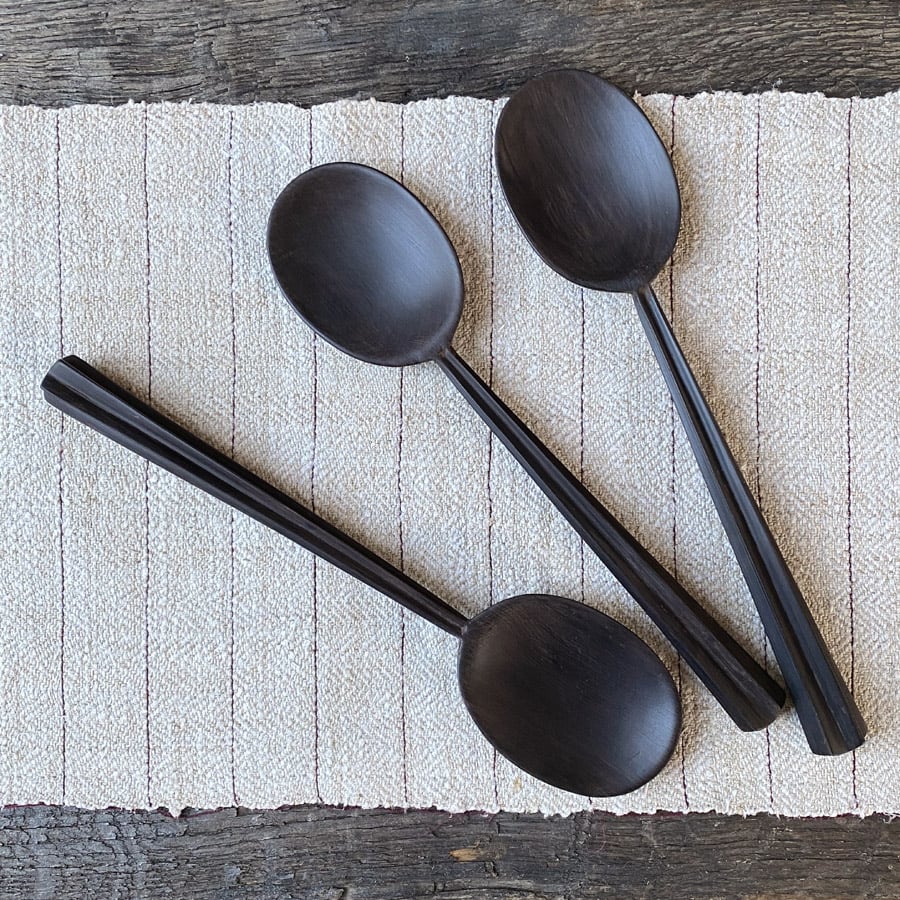 Serving Spoon - African Blackwood