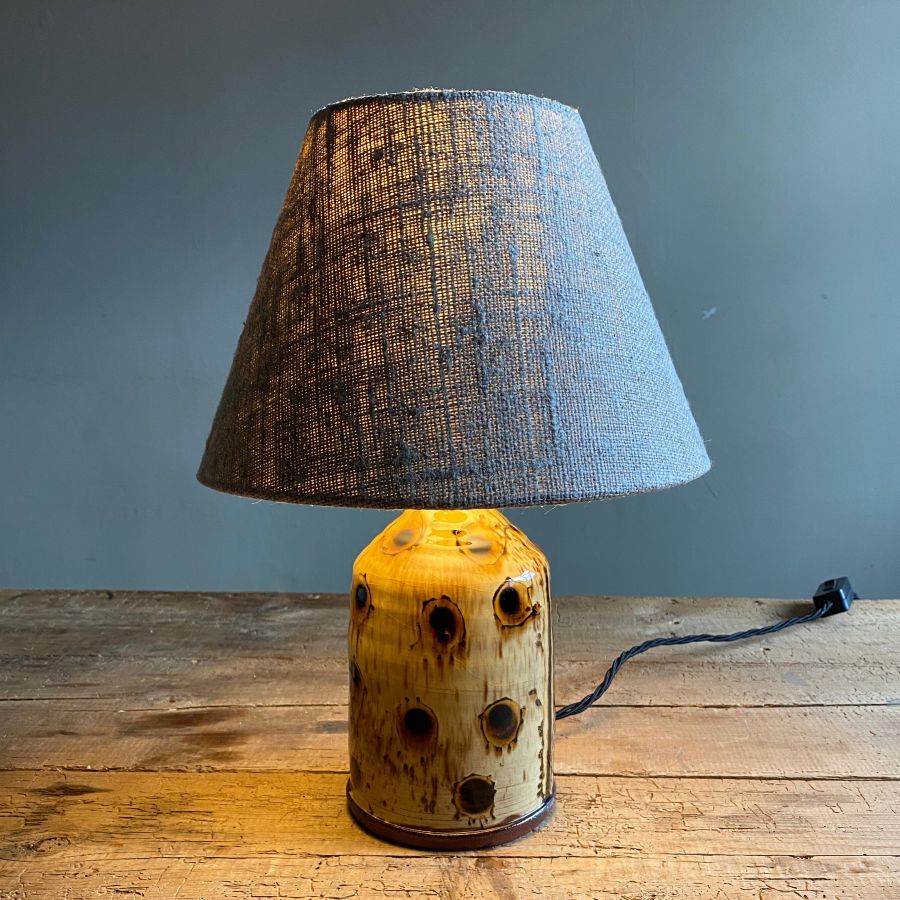 Russell Kingstone Slipware Lamp RKL11 Green - Image 2