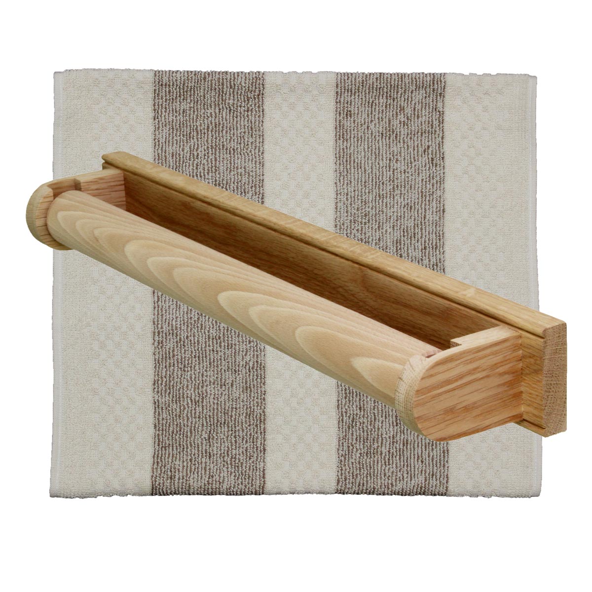 Oak Roller Towel Rail - Image 6