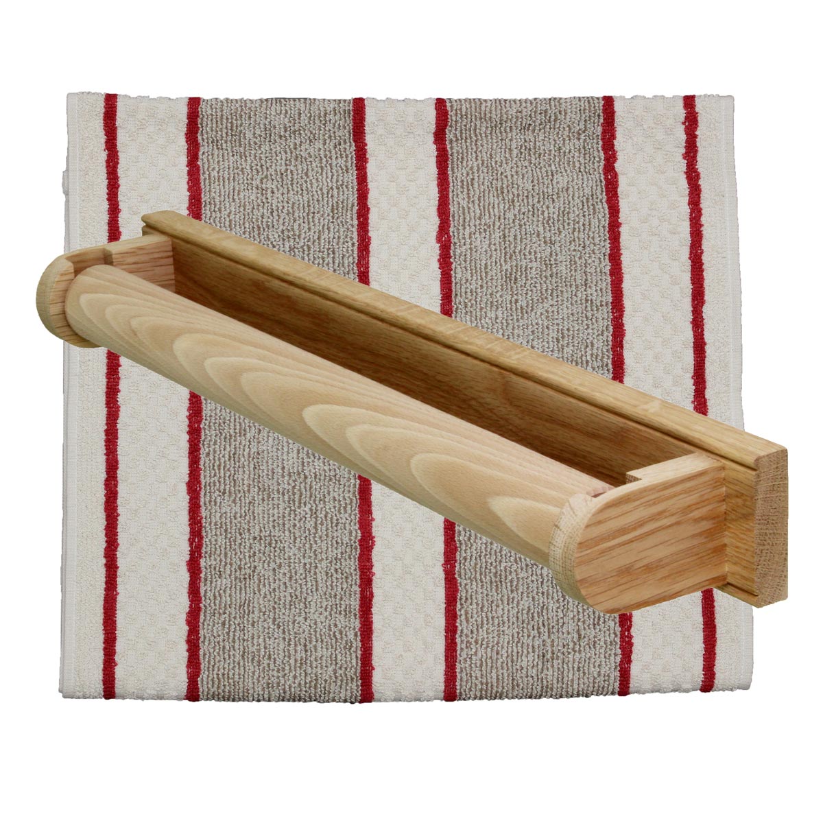 Oak Roller Towel Rail - Image 5