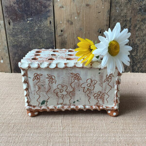Sarah Monk Ceramic Flower Brick - White - Image 4