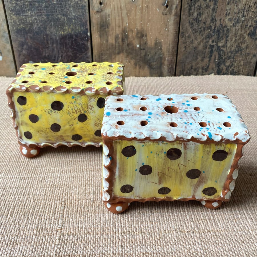 Sarah Monk Ceramic Flower Brick - Yellow - Image 5
