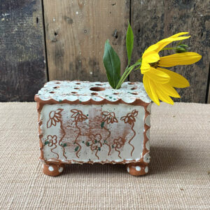 Sarah Monk Ceramic Flower Brick - White - Image 5