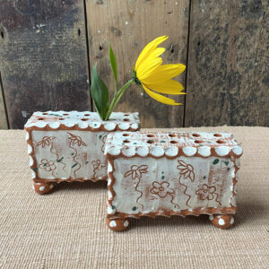 Sarah Monk Ceramic Flower Brick - White - Image 6