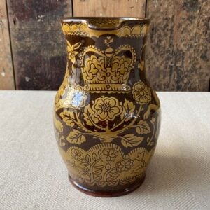 Katie B Morgan Slipware Jug - Lion, Unicorn and Crown SORKJ5 - Image 5