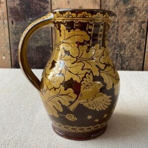 Katie B Morgan Slipware Jug - Green Man Oak SORKJ6 - Image 2