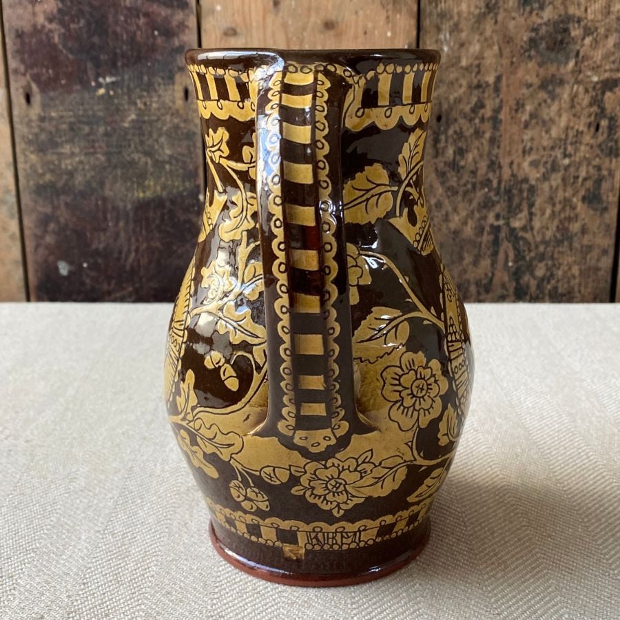 Katie B Morgan Slipware Jug - Heart and Crown SORKJ8 - Image 3