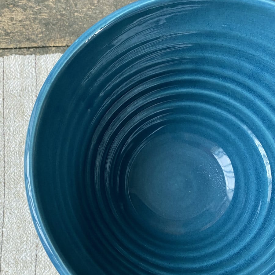 Stuart Houghton Deep Serving Bowl - Teal SORSH17 - Image 2