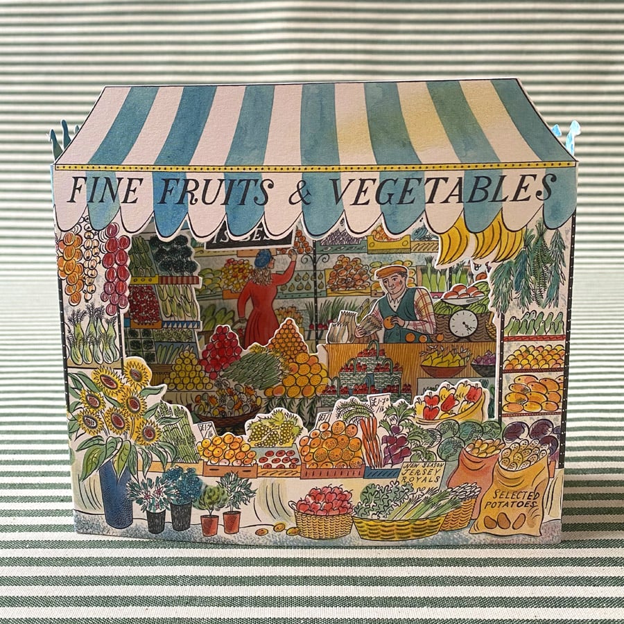 Emily Sutton 3D Card - Fruit & Vegetables