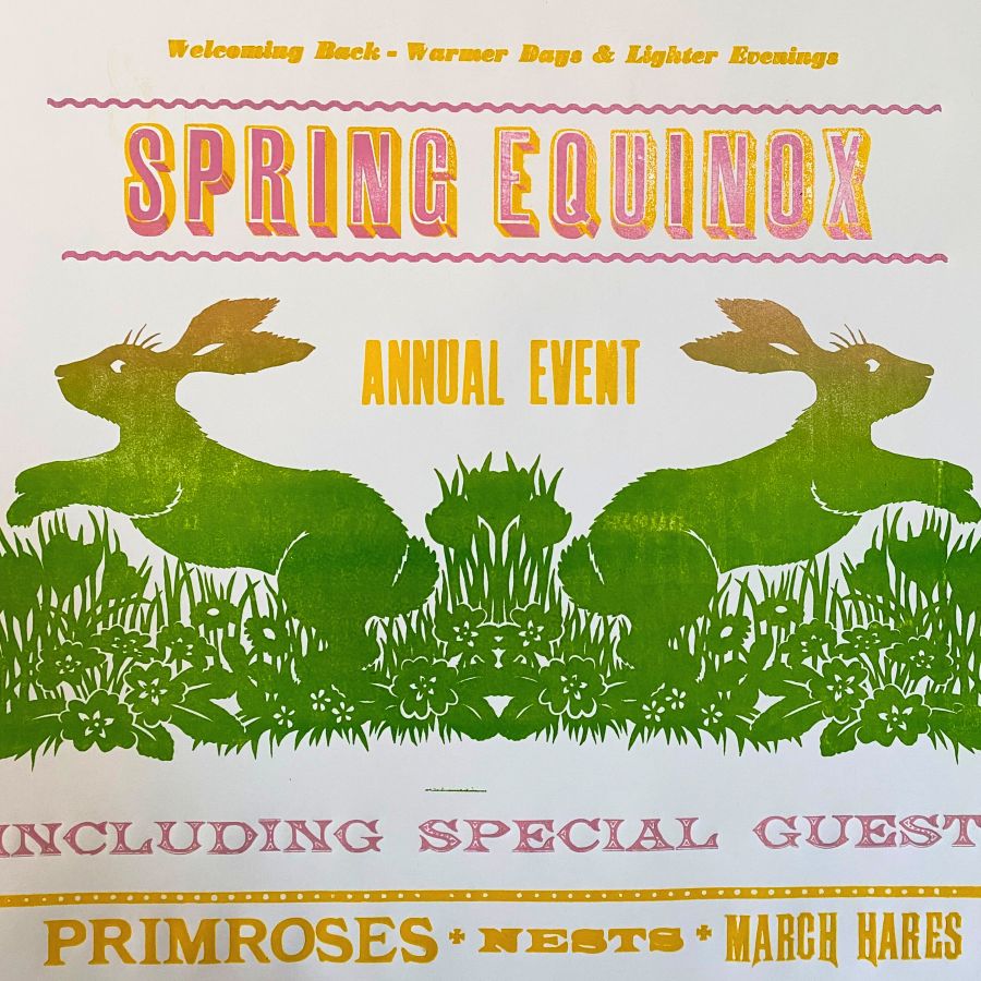 Spring Equinox, Letterpress Poster - Image 2