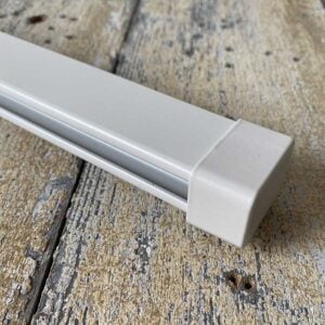 Straight Square Metal Curtain Track - Oyster - Image 3