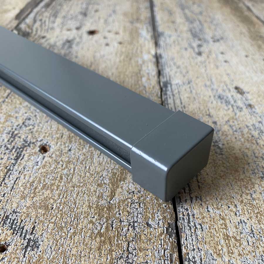 Bendable Square Metal Bay Window Curtain Track - Slate - Image 2