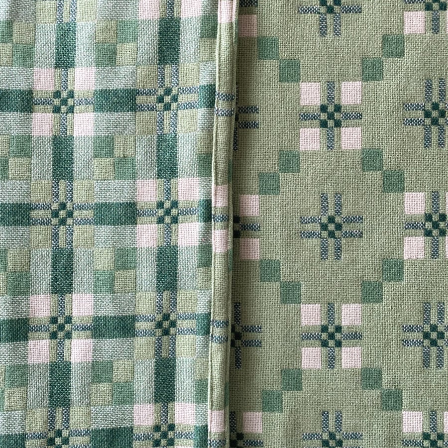 St David's Cross Welsh Throw - Deilin Green - Image 6