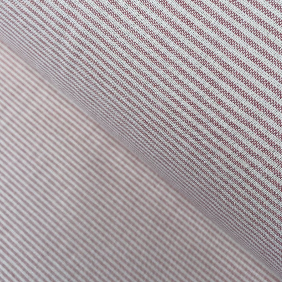 Extra Wide Strand Narrow Stripe - Rose