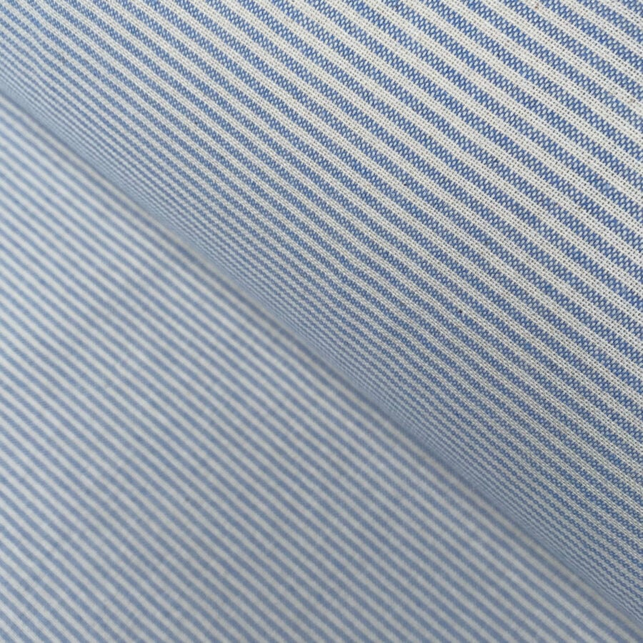 Extra Wide Strand Narrow Stripe - Sky Blue