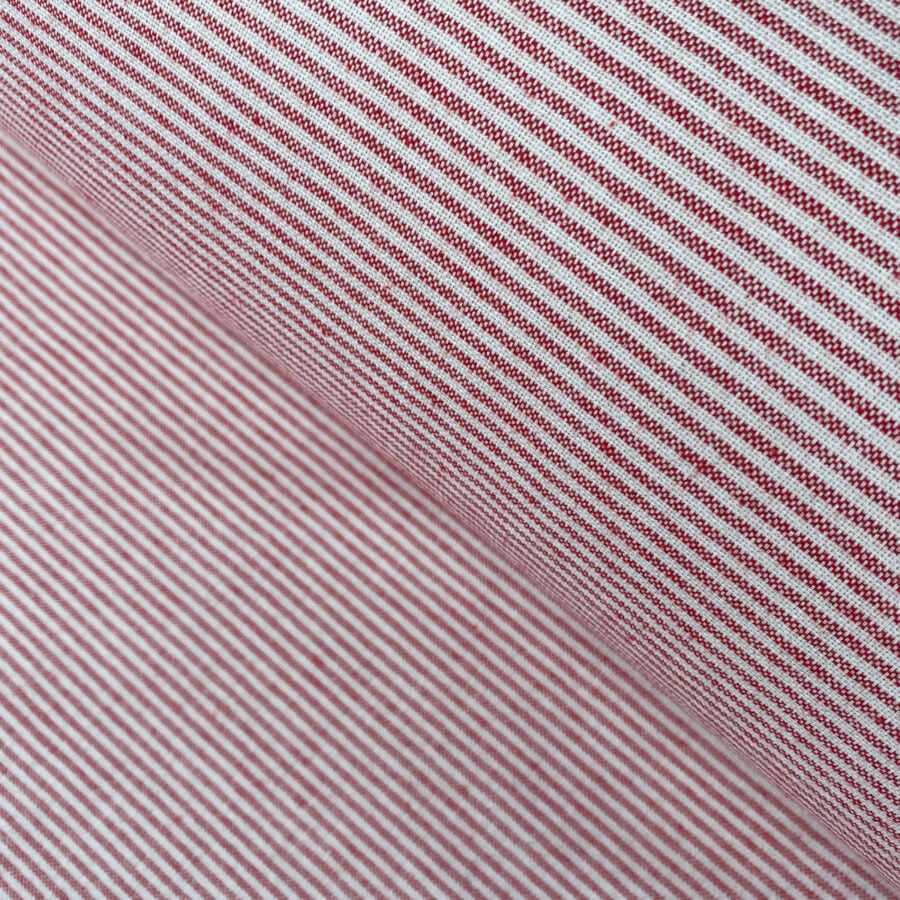 Extra Wide Strand Narrow Stripe - Red
