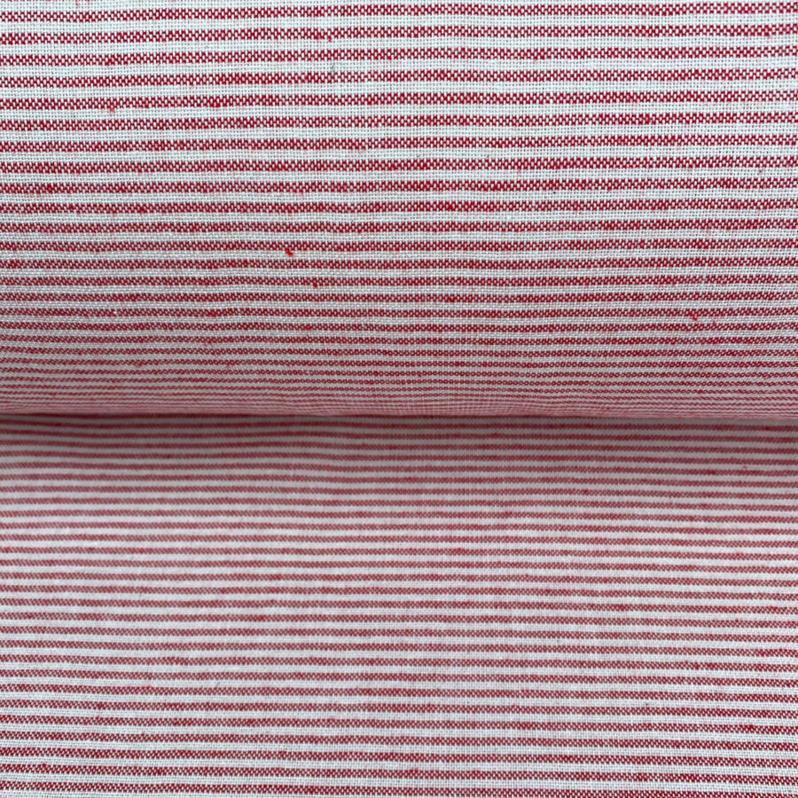Extra Wide Strand Narrow Stripe - Red - Image 3