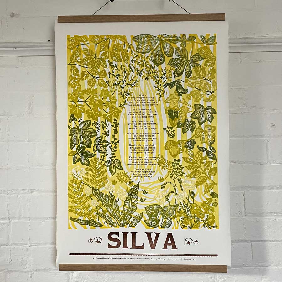 Silva, Letterpress Poster - Susie Hetherington