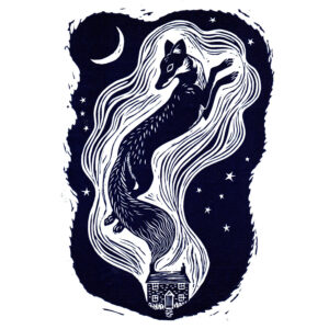 Lines and Lyrics Fox Print by Tamsin  Abbott - Image 1