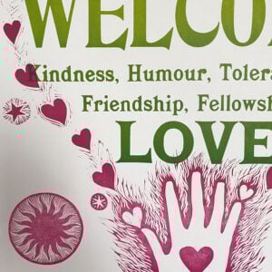 Love Letterpress Poster by Tamsin Abbott - Image 2