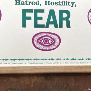 Love Letterpress Poster by Tamsin Abbott - Image 3