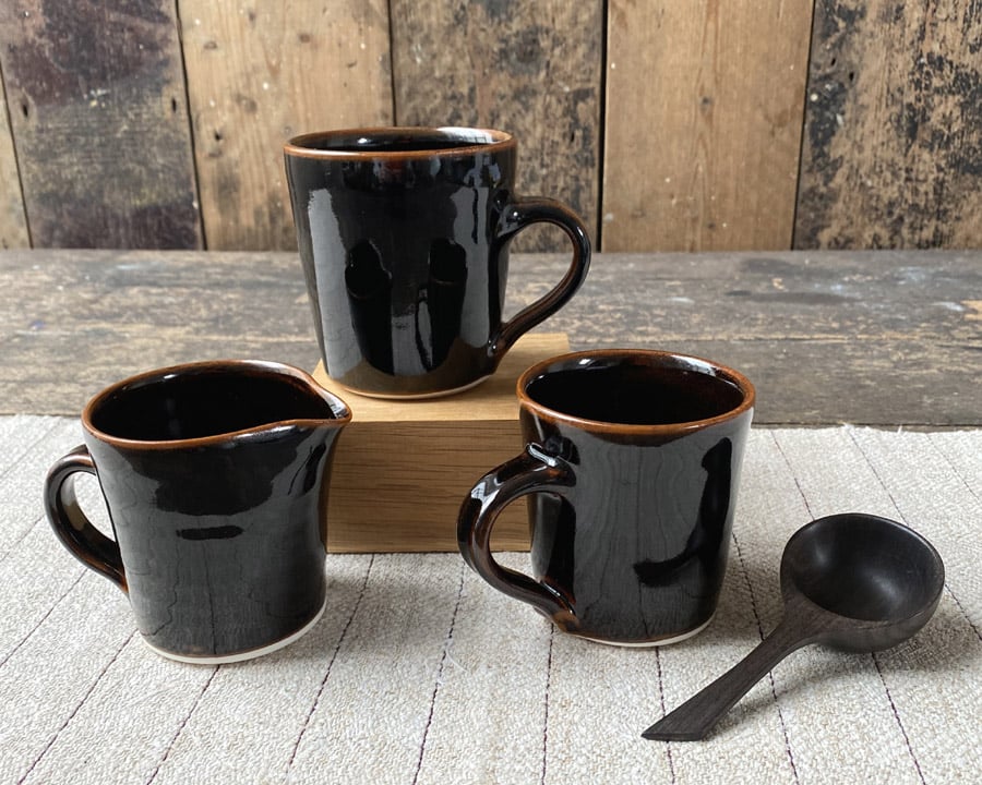 Stuart Houghton Small Jugs - Tenmoku - Image 4