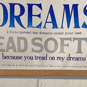 The Cloths of Heaven, Letterpress Poster - Image 4