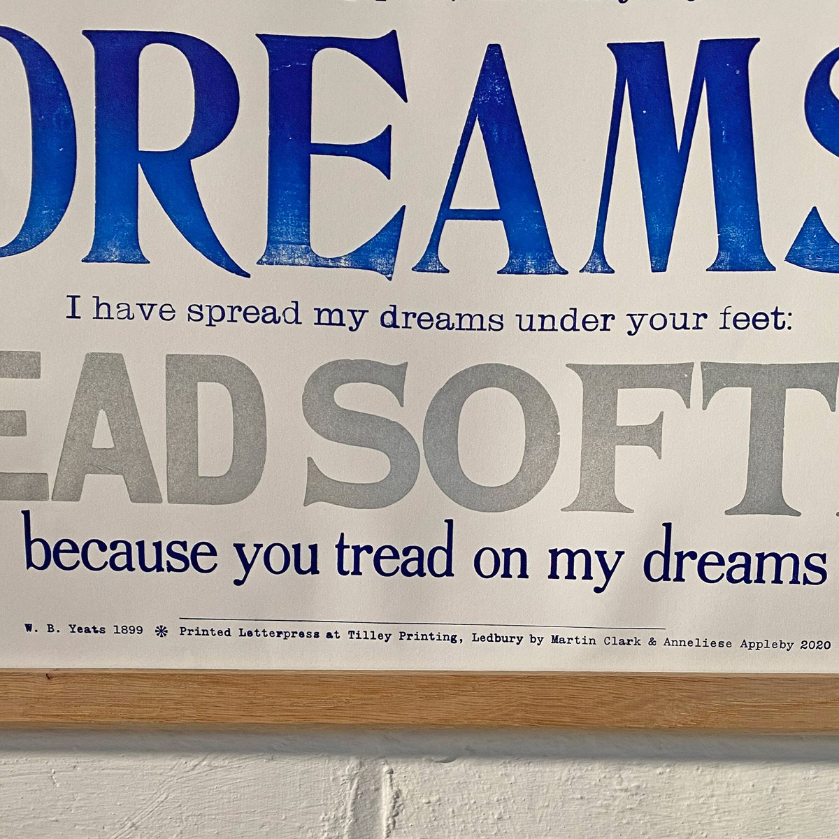 The Cloths of Heaven, Letterpress Poster - Image 4