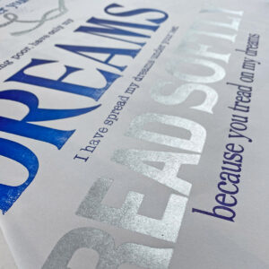 The Cloths of Heaven, Letterpress Poster - Image 3