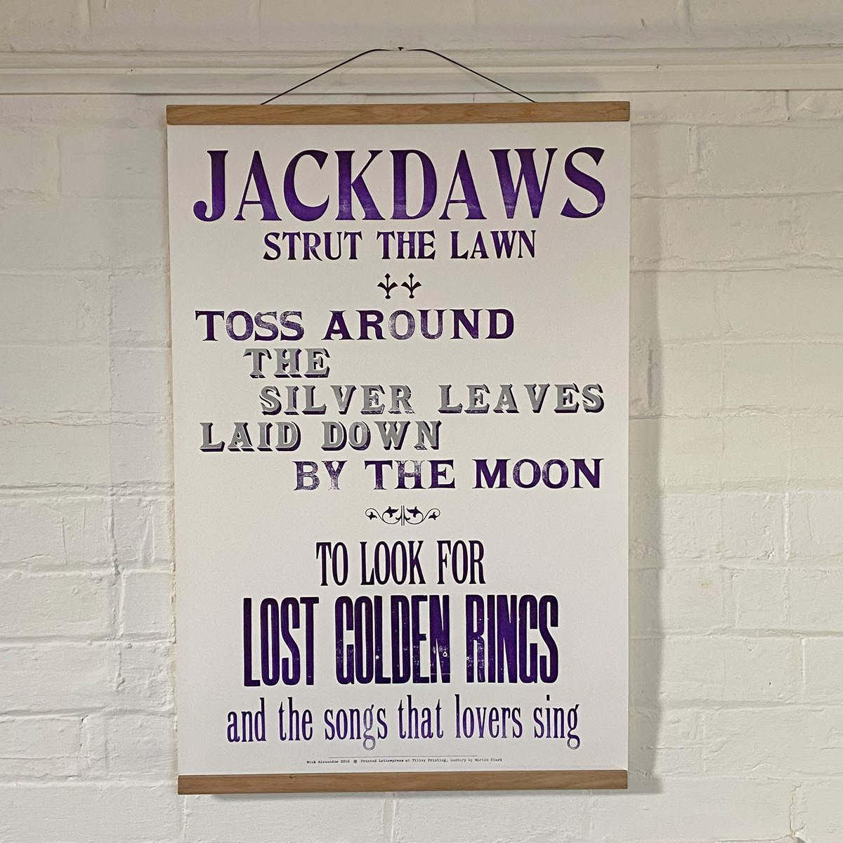 Jackdaw, Letterpress Poster - Image 1