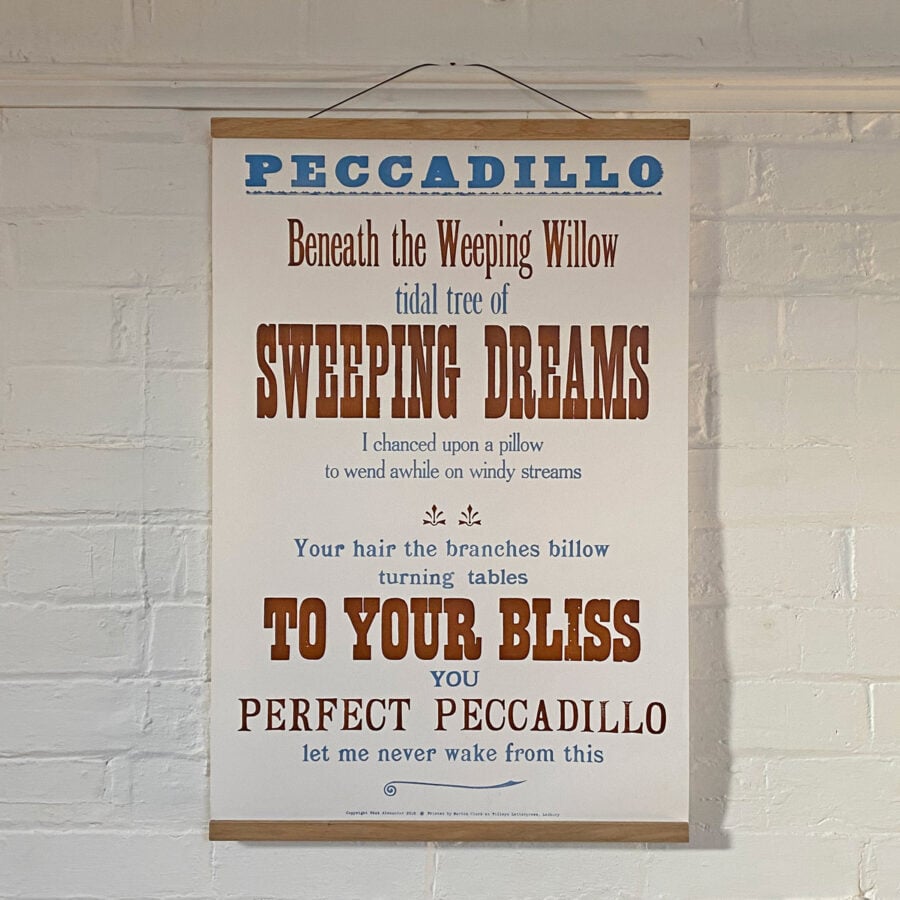 Peccadillo, Letterpress Poster