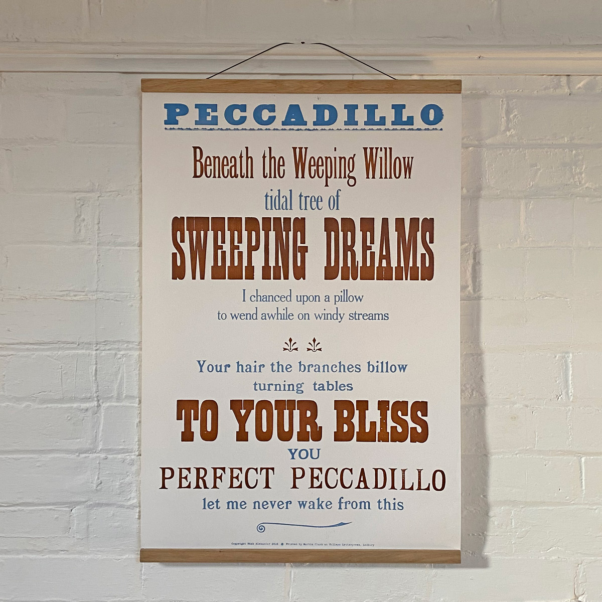 Peccadillo, Letterpress Poster - Image 1