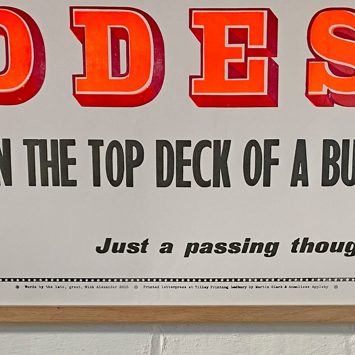 Telepathy, Letterpress Poster - Image 4