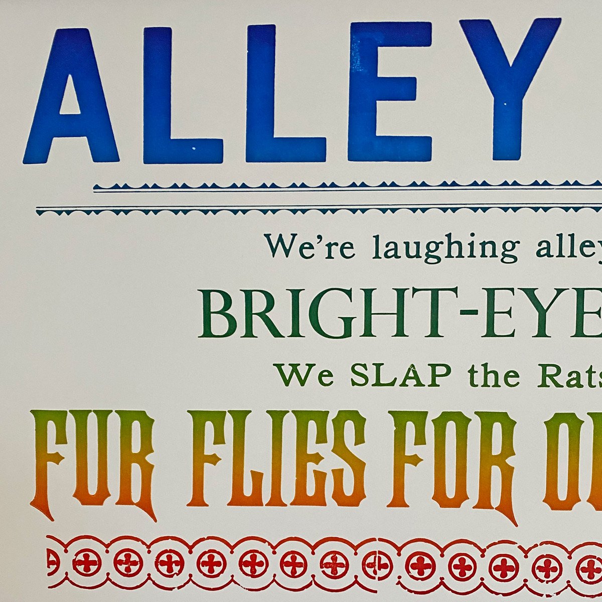 Alley Cats, Letterpress Poster - Image 2