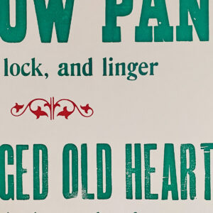 Glance, Letterpress Poster - Image 2