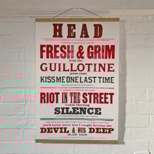 Head, Letterpress Poster
