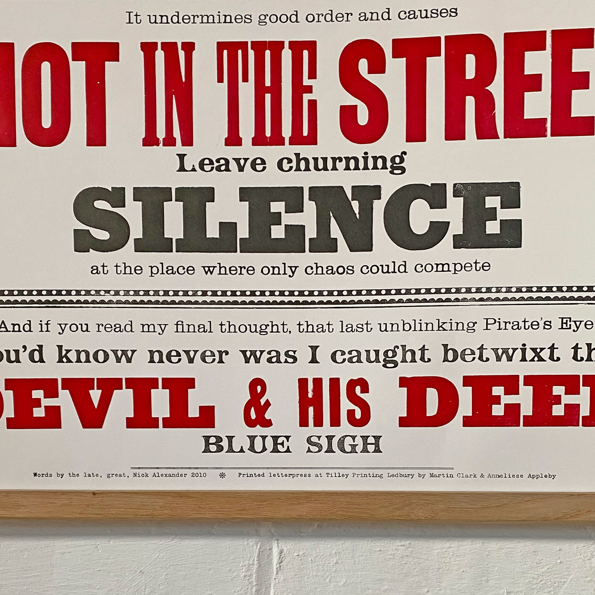 Head, Letterpress Poster - Image 4