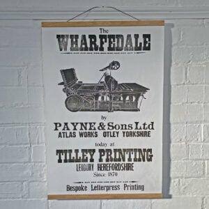 Wharfdale, Letterpress Poster