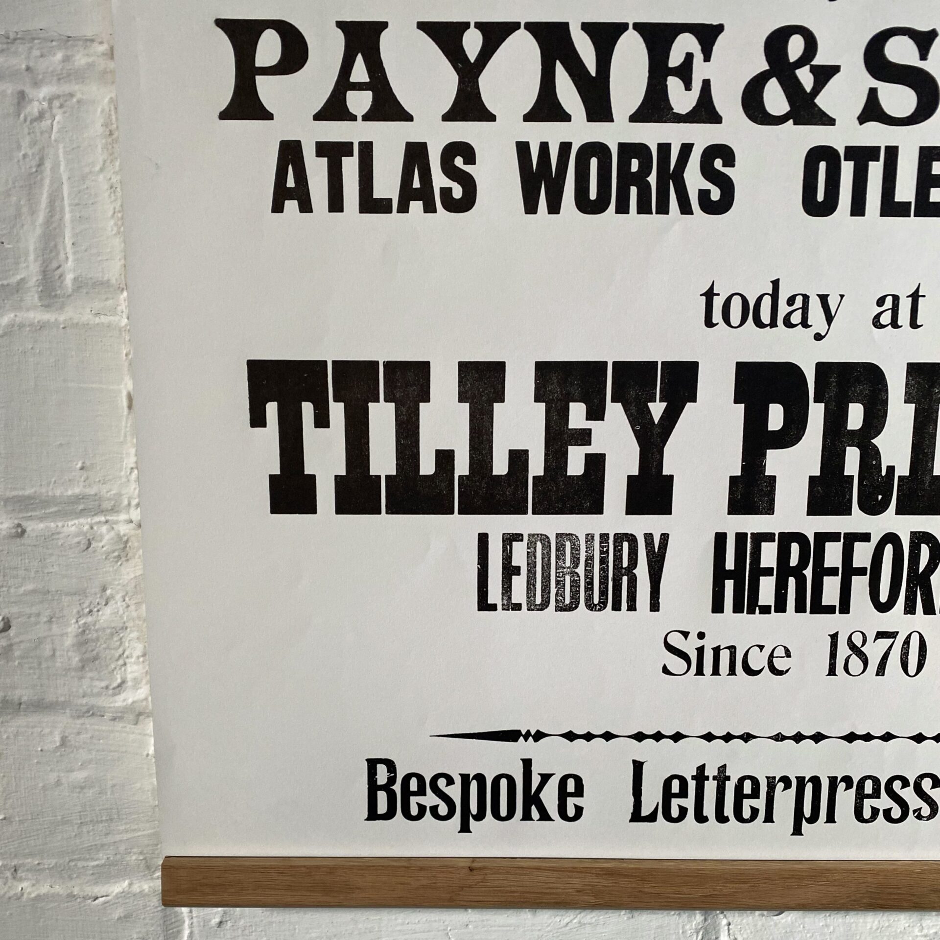 Wharfdale, Letterpress Poster - Image 3