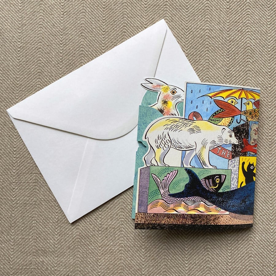 Emily Sutton Concertina Card - Polar Bear - Image 3