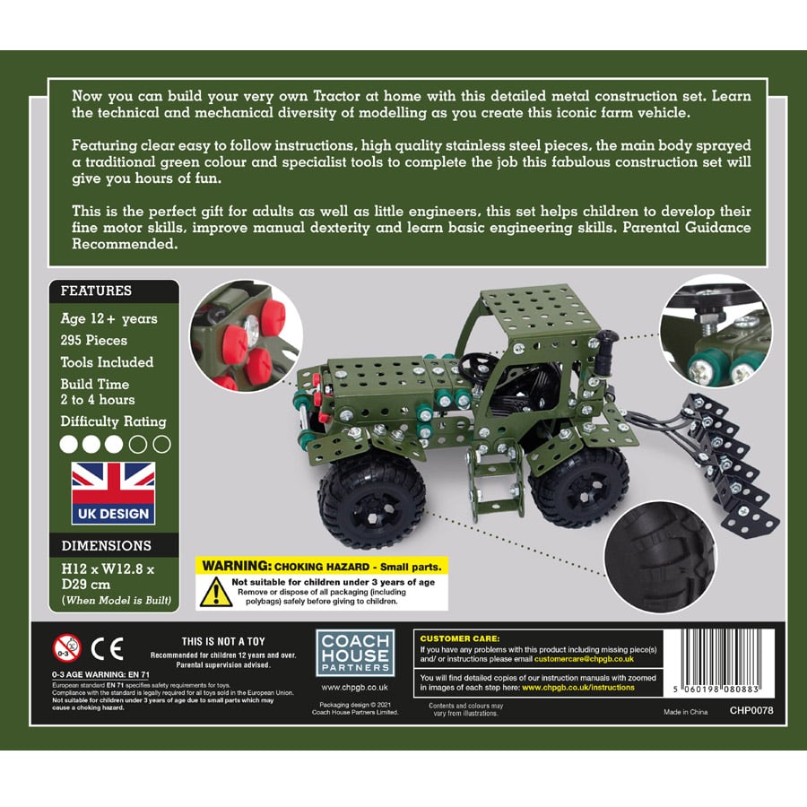 Metal Construction Set - Tractor - Image 4