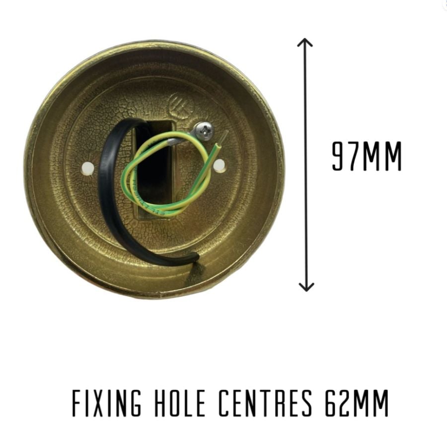 Brass Wall Lantern - Antique Finish - Image 5