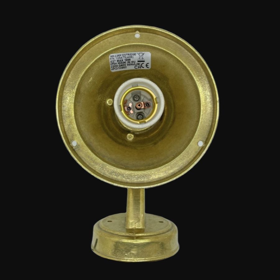 Brass Wall Lantern - Antique Finish - Image 3