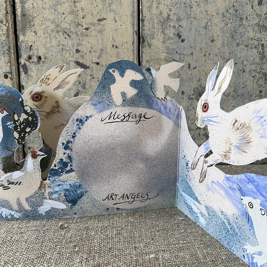 Mark Hearld Fold out Card - Winter Wildlife - Image 3