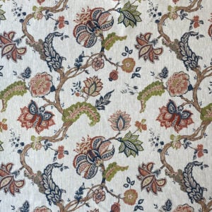 Yasmin Linen - Indigo and Red - Image 2