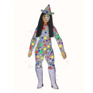 Yayoi Kusama - Cut out & make paper puppet - Image 2