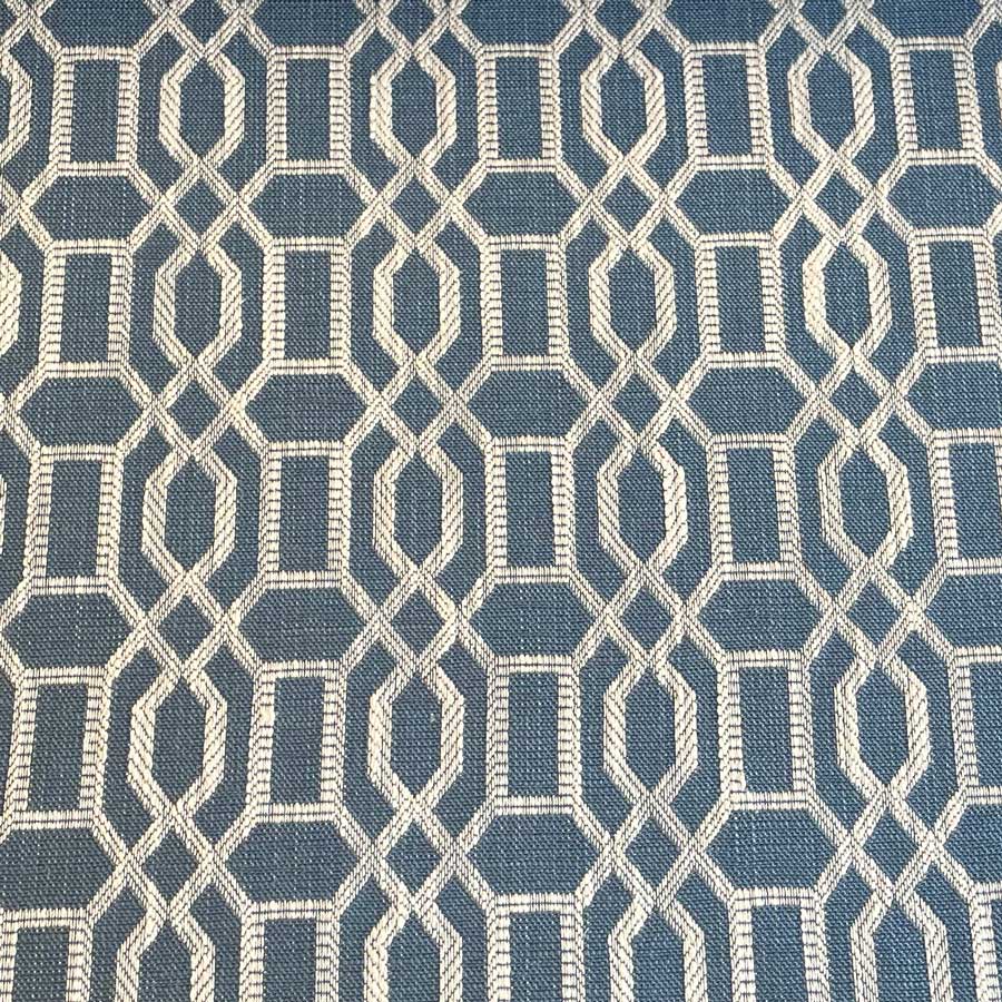 Upholstery Fabric Lattice - Airforce Blue - Image 3