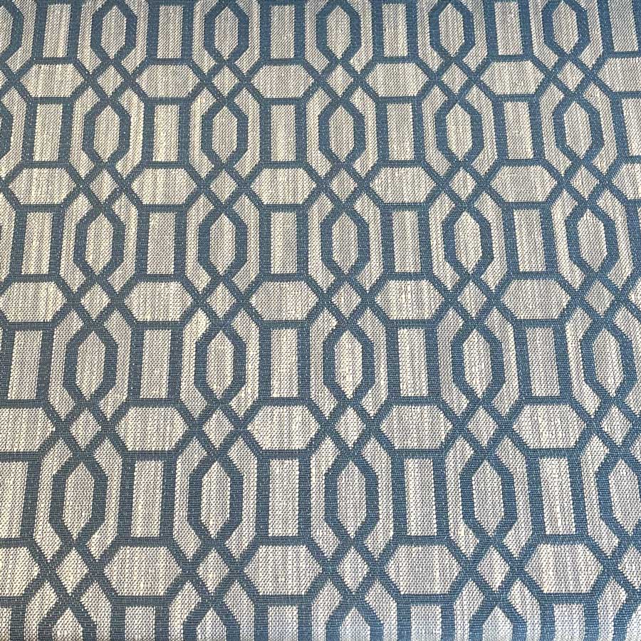 Upholstery Fabric Lattice - Airforce Blue - Image 4