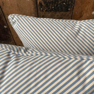 Alpha Stripe Cushion - Blue - Image 2